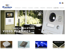 Tablet Screenshot of cambre.com.ar